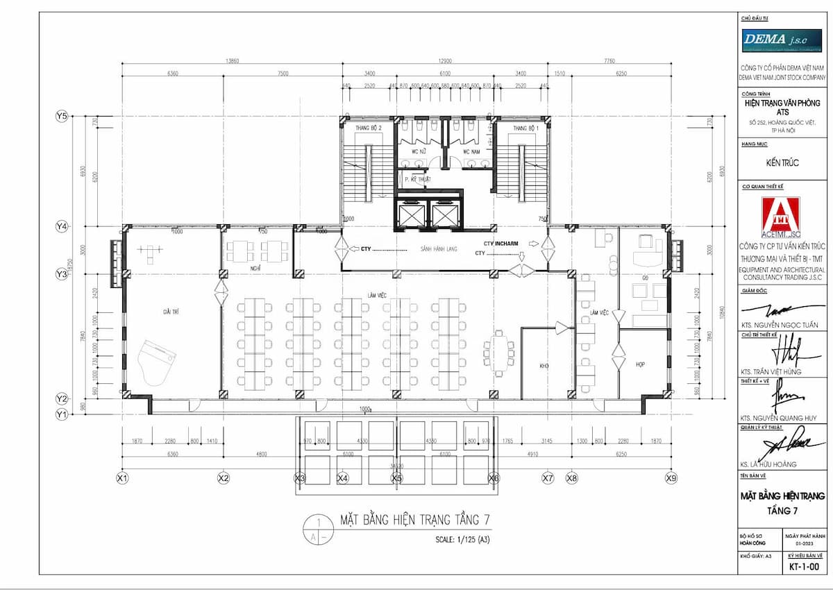 Cho thuê văn phòng tòa ATS Building 252 Hoàng Quốc Việt