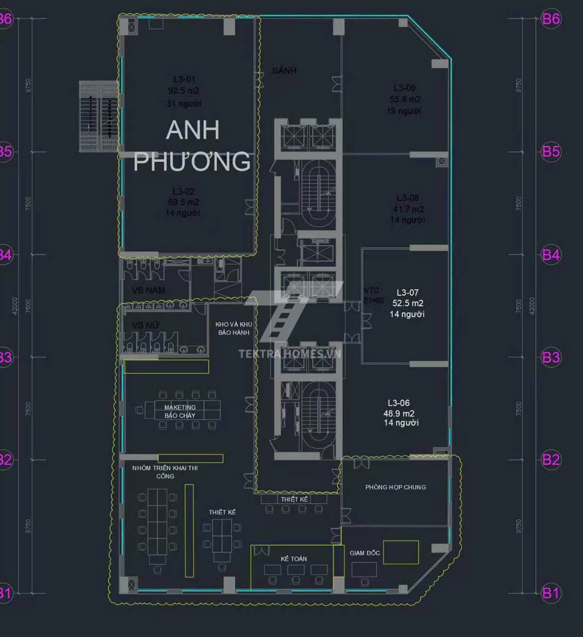 Cho thuê sàn văn phòng tòa HH4 FLC Đại Mỗ